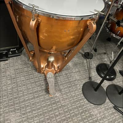 Pair of Copper Ludwig Timpani Kettle Drums 1972 image 5