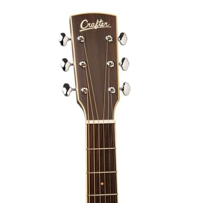 Crafter ES-MAHO GCE NAT ES Series Auditorium Cutaway Solid Sitka Spruce Top Mahogany Neck 6-String Acoustic-Electric Guitar w/Gig Bag image 7
