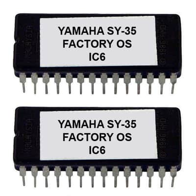 Yamaha SY-35 Eproms with Factory OS Eprom Rescue repair Firmware SY35 Chip Rom