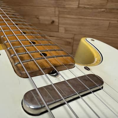 Revelator Retro Sonic T style guitar -White Guard- 2023 - 6lbs 7oz Budz Pickups w/case image 22