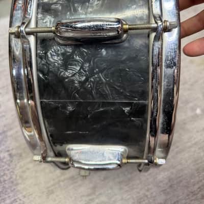 Slingerland 1950s 14x5 Solid Shell Black Diamond Pearl Late 1950s - BDP image 7