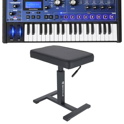 Novation MiniNova 37-Key USB MIDI Keyboard Synthesizer+Hydraulic Air Lift Bench