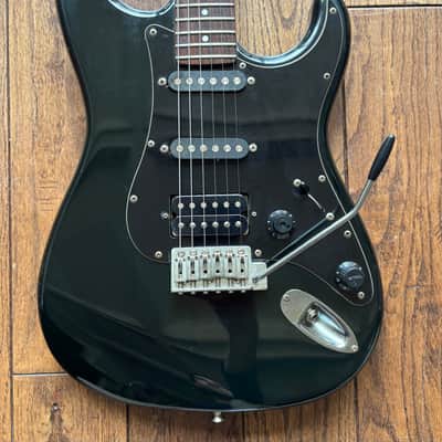 1980s Fender STM-60 Stratocaster Black HSS 'E' Serial Shreddy Electric Guitar MIJ Japan Fujigen Factory image 6