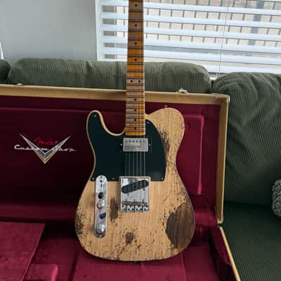 Fender Custom Shop 51’ HS Telecaster Heavy Relic 2024 - Relic Butterscotch Blonde image 1
