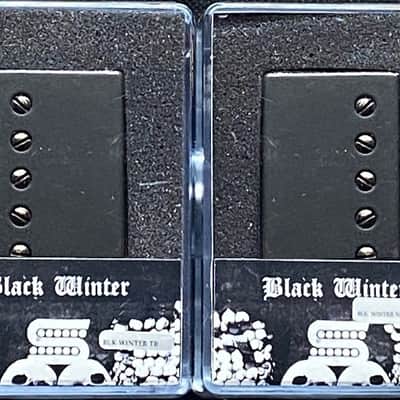 Seymour Duncan Black Winter Trembucker Bridge Pickup Set Powdercoat Matte Black Covered Humbucker image 2