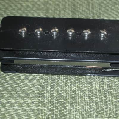 mostly very clean 1990s Gibson P-100 Soapbar pickup with Creme Cover (but can sell with black cover instead) NO mounting screws 6.3k - ideal for NECK position (2 conductor, solder connect) a P100 is a stacked humbucker that's hum-cancelling image 18