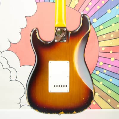 Used ESP LTD ST-203 Electric Guitar, Rosewood Fretboard, Distressed 3-Tone Sunburst image 6