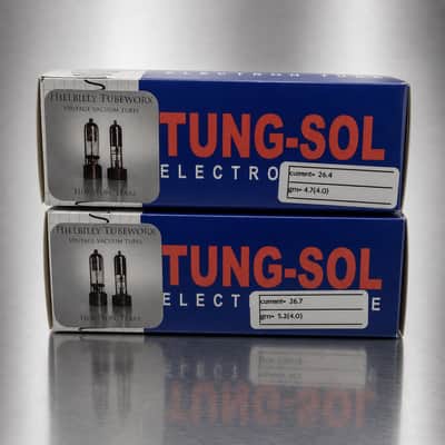 NEW CURRENT MATCHED PAIR TUNG SOL/EL84B REISSUE/MAXI TESTED image 2