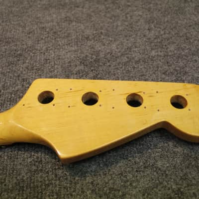 Nameless Jazz Bass Neck Reverse headstock/ Left Handed Block Inlays image 14