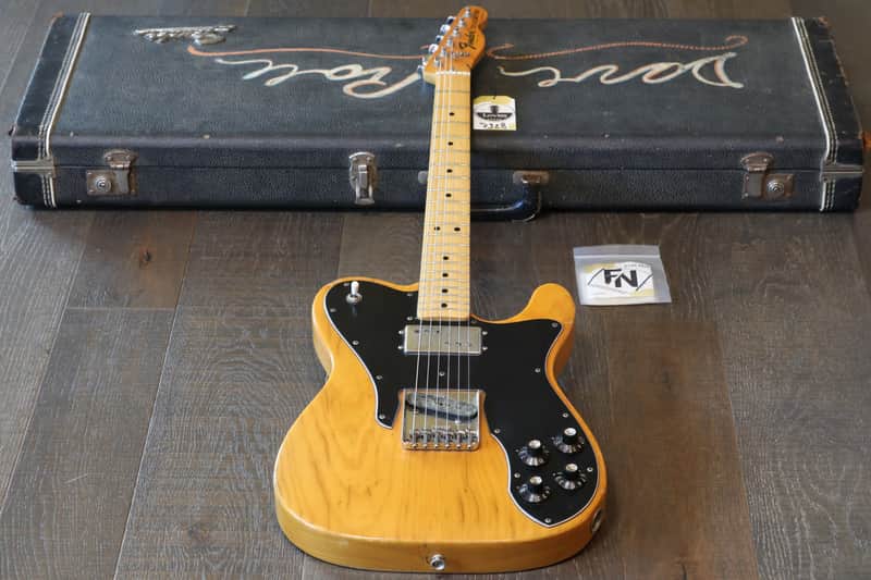 Vintage! 1975 Fender Telecaster Custom Natural Electric Guitar All Original! + OHSC image 1