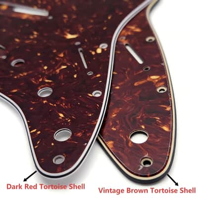 Standard Stratocaster SSS Electric Guitar Pickguard Start Pickguard Scratch Plate for Fender USA/Mexican Model Style 11-Hole (Vintage Brown Tortoise Shell) image 2