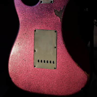 American Fender Stratocaster Custom Pink Sparkle image 6
