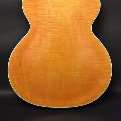 c. 1950s Epiphone DeLuxe "Emperor" Natural Finish Archtop w/OHSC image 4