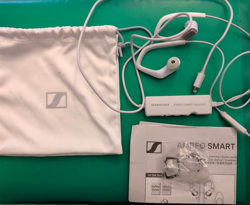 Sennheiser AMBEO Smart Headset - 3D Binaural Audio Recording Earbuds for iOS (Lightning) image 1