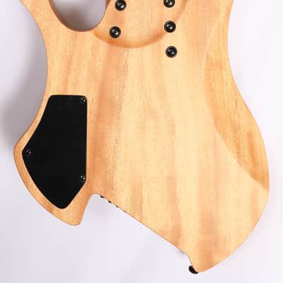 Agile 10 String Fan Fret Headless Electric Guitar CHIRAL PARALLAX 102528 MN CEP SS Nat Flame image 3