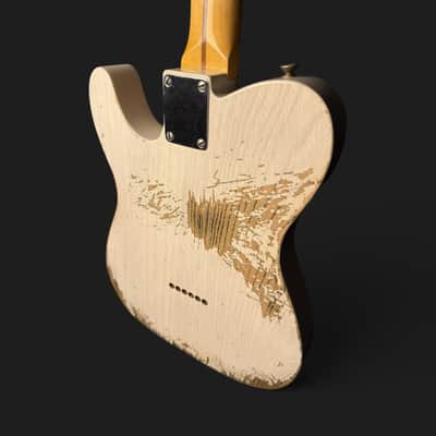 Fender Custom Shop '52 Telecaster Heavy Relic - 3,3kg 2021 - White Blonde - VIDEO image 8