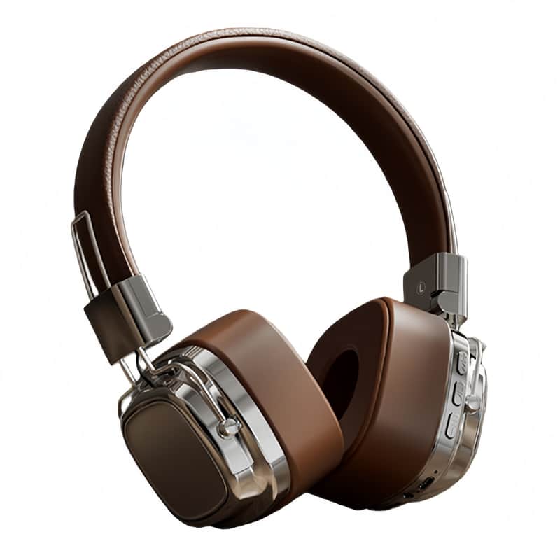 Retro Wireless Headphones – Active Noise Cancelling, Hi-Fi Bass, Bluetooth 5.3 image 1