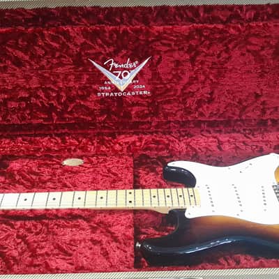 Fender CUSTOM SHOP LTD 70TH ANN 1954 STRAT NOS 2024 - Sunburst 2T image 7