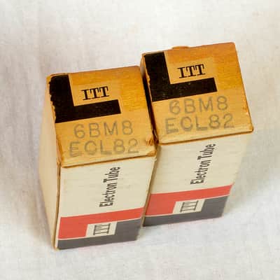 ITT 6BM8/ ECL82 matched pair (NOS) - Tested image 12
