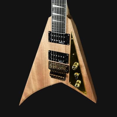Jackson JS32 MAH Rhoads Flying V Electric Guitar in Natural image 3
