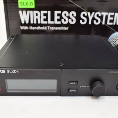 Shure SLXD24/B58 Digital Wireless Handheld System - L58 Band (630–674 MHz) NO RACK HARDWARE image 3