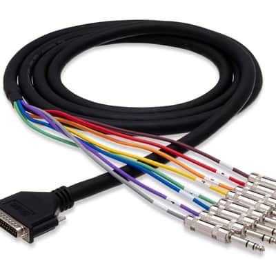 Hosa DTP-802 8-channel DB25 to 1/4 inch TRS Snake 6.6 foot image 1