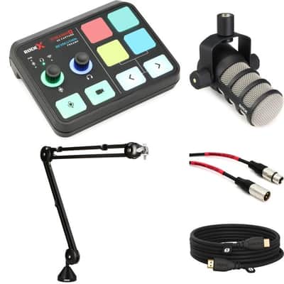 Rode Streamer X Audio Interface and Video Capture Card with PodMic Dynamic Broadcast Microphone Bundle image 3