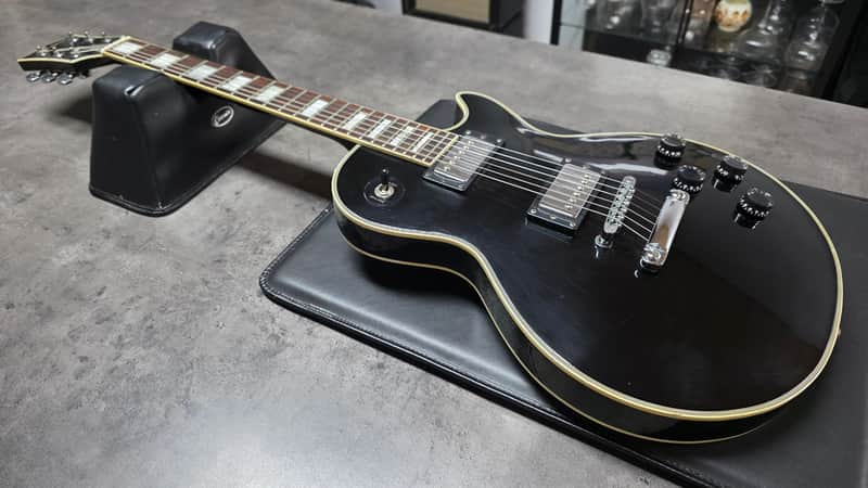 Satellite Les Paul Standard 1970's Black Beauty Vintage 70s Singlecut LP Electric Guitar Heavy Relic Aged Road Worn MIJ Japan Pro MJ Japanese with Gibson Open Book headstock image 1