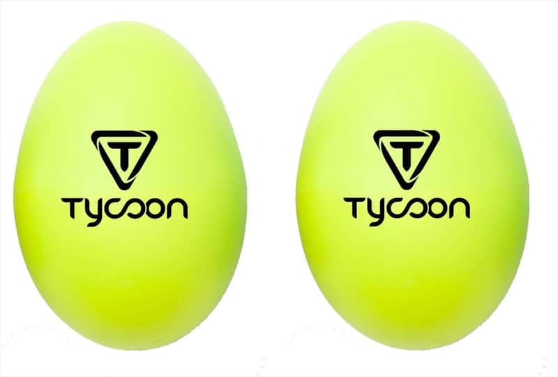 Tycoon #TE-Y Yellow Egg Shakers, Set of 2 image 1