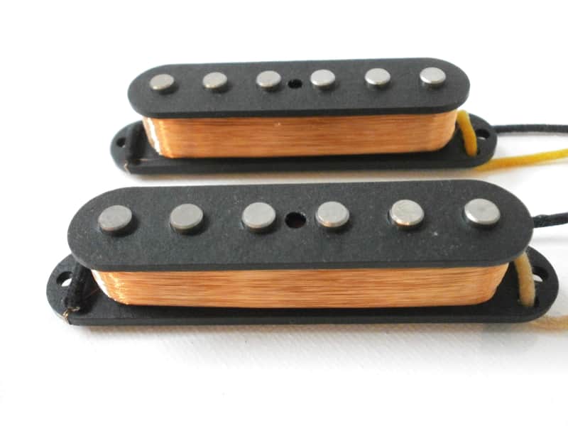 Vintage A2 Jaguar Q Pickups SET Hand Wound Alnico II Q FenderJag Twang Tone Offset Antiquity image 1
