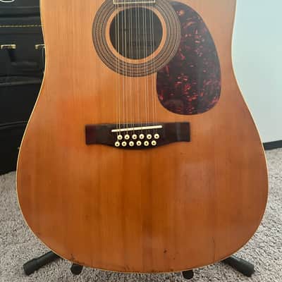 Hohner HW-12 12-String Acoustic Guitar MIJ/MIK Era Natural with Hard Case image 1