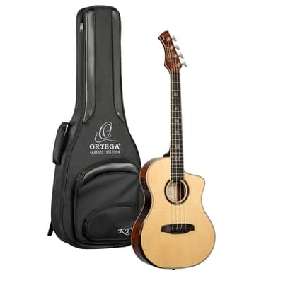 ORTEGA KT-WALKER-V3 Ken Taylor Signature Series Acoustic Bass 4-String - Natural + Gig Bag image 2