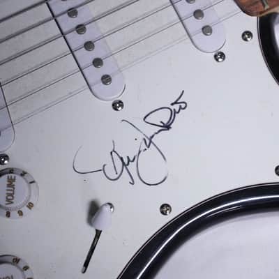 RONNIE JAMES DIO - signed Crescent electric guitar - Black image 3