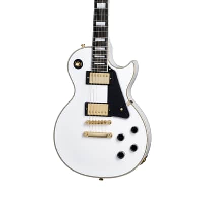 Epiphone Les Paul Custom Alpine White - Single Cut Electric Guitar image 7