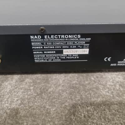 NAD C 520 - CD Player - Silver/Grey - Spares or Repair w/ Manual And Remote image 3