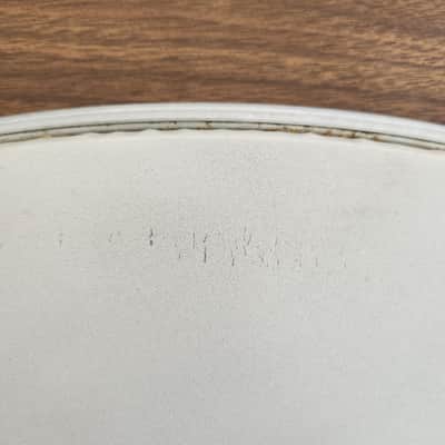 NOS Ludwig Weathermaster 28" Bass Drum Head Smooth White 1960s Script Cloud Stamp image 6