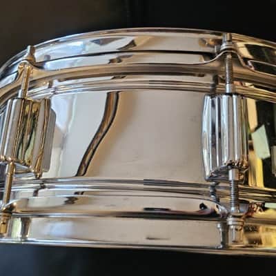 Rogers PowerTone 5x14" 8-Lug Chrome Over Brass Snare Drum image 3
