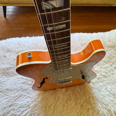 Fender Limited Edition Parallel Universe Series Deluxe Thinline Super Telecaster 2018 - Orange image 6
