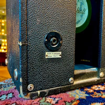 1966 Marshall 2x12 Pinstripe #1983 PA Column Cabinet Cab G12H T1281 image 9