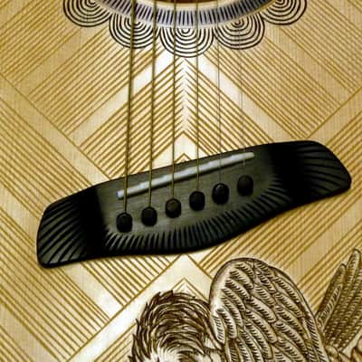 Blueberry Handmade Fanned Fret (Multi-Scale) Acoustic Guitar Jumbo Size Built to Order image 3