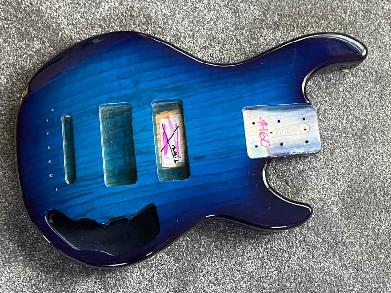 G&L CLF Research L-2500 S750 bass body USA Blueburst ash image 1