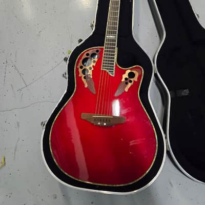 Ovation Celebrity Limited Edition Model CP 2001 Electric Acoustic Guitar 2006 - Red Flame image 22
