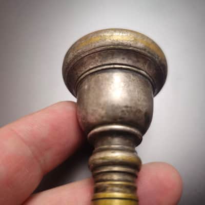 Vintage Mouthpiece Wind Trumpet Brass Early Soviet Union 1920s image 4