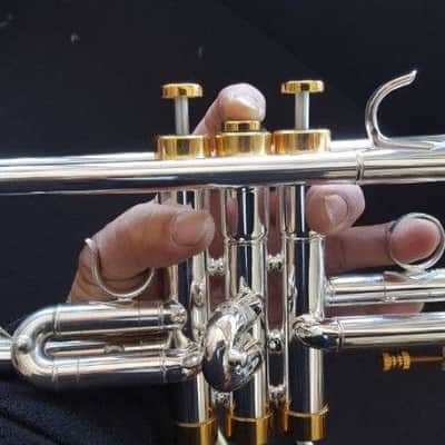Berkeleywind Bb C Trumpet (Silver) w/D2H Heavy Cap Mouthpiece (Moneet style) image 1