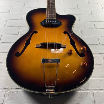 Alvarez AD65CE Archtop Acoustic Electric P-90 Pickup w/ Case image 5