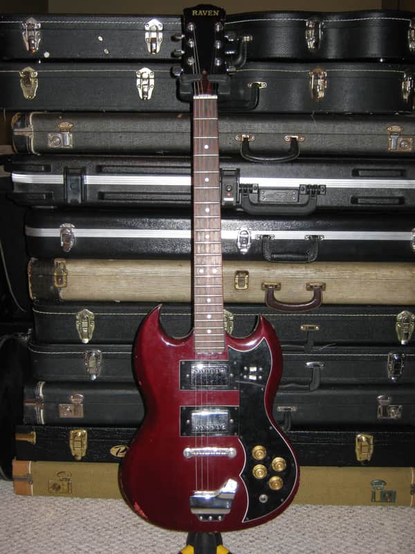 Vintage 1970's Raven SG Style Guitar - Made in Japan image 1
