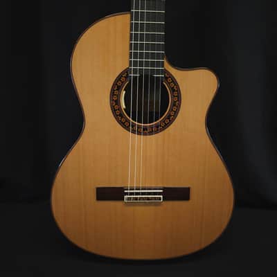New Jose Ramirez Cedar Estudio 140 CWE Acoustic Electric Classical Nylon String Guitar w/ Logo'd Hard Case image 3