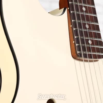 Fender Tom DeLonge Starcaster Semi-hollowbody Electric Guitar - Satin Olympic White (StarDelongeSOWd1) image 6
