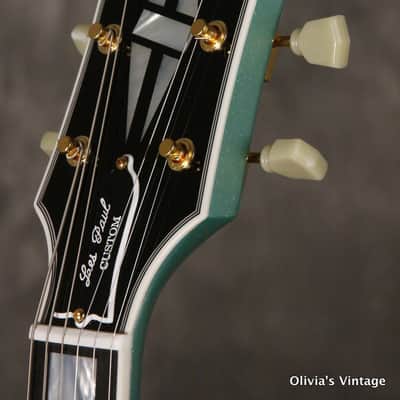 RARE 2010 Gibson Custom Shop SG/Les Paul Custom reissue INVERNESS GREEN SPARKLE image 7