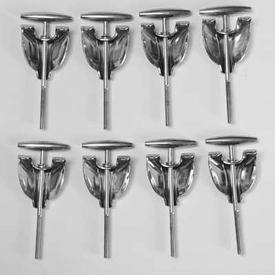 (10) Gretsch Bass Drum Tension Rods & Claws - 1960s / MINT CONDITION - INSPECTED & TESTED image 8
